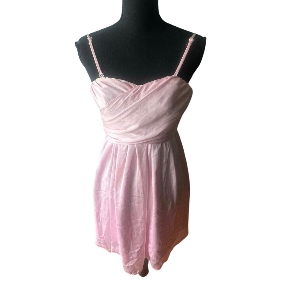 Tevolio Blush Pink Strapless Ruched Mini Dress Sweetheart A-Line Size 2